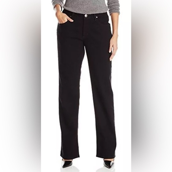 NWT Riders by Lee Womens‎ 12P Black Relaxed Fit Straight Leg Jeans (1641) - Picture 1 of 12